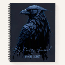 Raven パーソナライズされた Poetry Journalスパイラルノート ノートブック