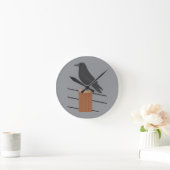 Raven ラウンド壁時計 (ホーム)