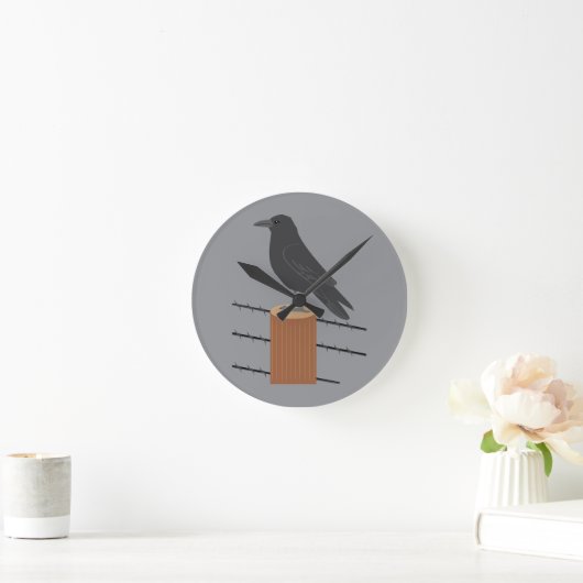 Raven ラウンド壁時計 (ホーム)