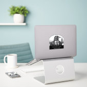 Raven About Talkeetna - Cut Vinyl Sticker シール (デスク上のノートパソコン)