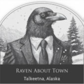 Raven About Talkeetna - Cut Vinyl Sticker シール (正面)