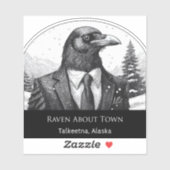 Raven About Talkeetna - Cut Vinyl Sticker シール (シート)