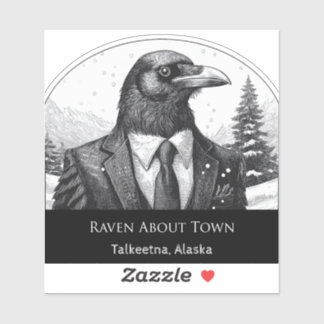 Raven About Talkeetna - Cut Vinyl Sticker シール