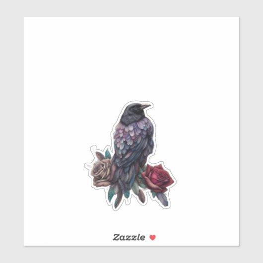 Raven and Roses Beautiful  シール (シート)