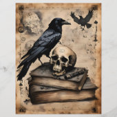 Raven and Skull Magic Scrapbook Paper (正面)