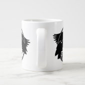 Raven Art Jumbo Mugs Crow カッコいい Art Cups & Mugs ジャンボコーヒーマグカップ (裏面)