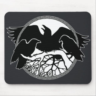Raven Art Mouspads Crow Artカッコいい Computer Gift マウスパッド