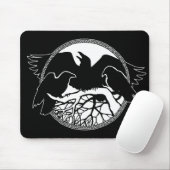 Raven Art Mouspads Crow Artカッコいい Computer Gift マウスパッド (マウス)