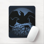 Raven Art Mouspads Crow Artカッコいい Computer Gift マウスパッド (マウス)