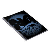 Raven Art Notebook Crow Art Journal Book ノートブック (右側)