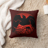 Raven Art Pillows First Nations Wildlife Pillows クッション (ブランケット)