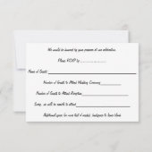 Raven Art RSVPパーソナライズされた先住民アートカード 招待状 (裏面)