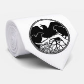 Raven Art Ties Wildlife Crow / Raven Nectie Gives ネクタイ (ロール)