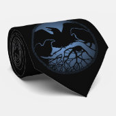 Raven Art Ties Wildlife Crow / Raven Nectie Gives ネクタイ (ロール)