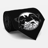 Raven Art Ties Wildlife Crow / Raven Nectie Gives ネクタイ (ロール)