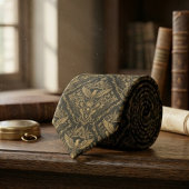 Raven Bird Gothic Pattern – Dark Academia Gift ネクタイ