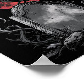 Raven Bird Gothic Raven Art Cemetery Fantasy  ポスター (角)