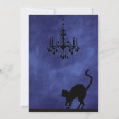 Raven & Chandelier in Purple Hazeハロウィーン招待状 招待状 (裏面)