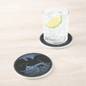 Raven Coaster Raven Gift Raven & Crow Art Decor コースター (側面)