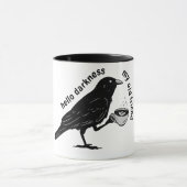Raven Crow Coffee Fall | Nevermore Poe Gothic Poet マグカップ (中央)
