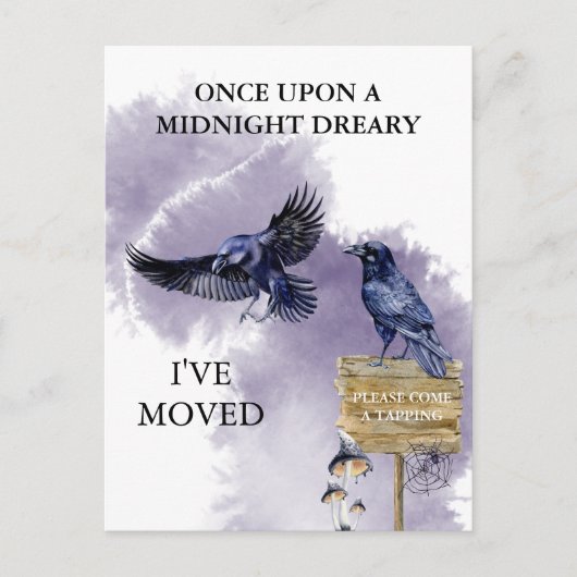 Raven Crow Halloweenの発表 ポストカード (正面)