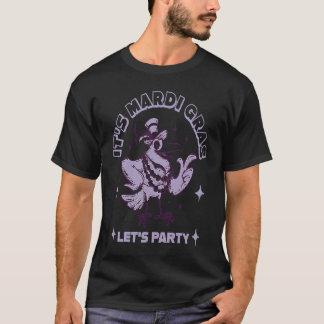 Raven Crow Mardi Gras Party Parade Shenanigans Car Tシャツ