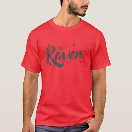 Raven Crow Raven鳥の環境と自然 おもしろい Tシャツ (正面)