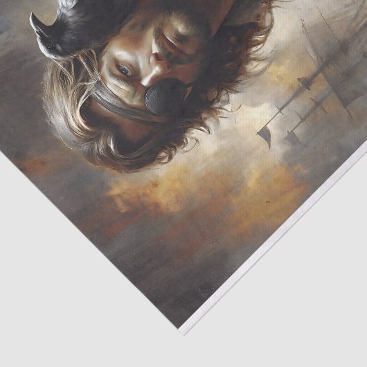 Raven Decompageを使用した船員 薄葉紙 (詳細)