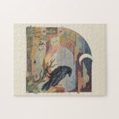 Raven & Desert Moon – Mystical Bird Gothic ジグソーパズル (横)