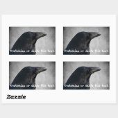 Raven Glamor Shot、カスタマイズ可能 長方形シール (シート)