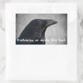 Raven Glamor Shot、カスタマイズ可能 長方形シール (バッグ)