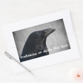 Raven Glamor Shot、カスタマイズ可能 長方形シール (封筒)