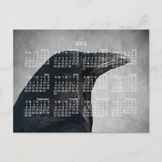 Raven Glamor Shot; 2013年カレンダー ポストカード (正面)