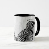 Raven Gothic白黒ホラーインク入力しない マグカップ (正面右)