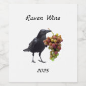 Raven Grapes Wine Labels ワインラベル (シングルラベル)