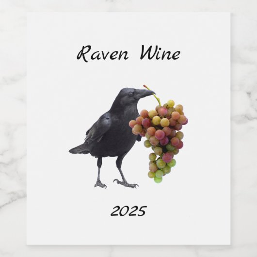 Raven Grapes Wine Labels ワインラベル (シングルラベル)