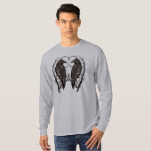Raven in Dead Tree - Dark Gothic Art Tシャツ (正面フル)