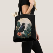 Raven in the Emerald Garden トートバッグ (クローズアップ)