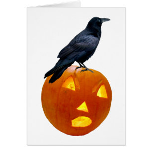 Raven Jack-o-Lanternカード