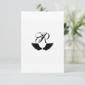 Raven Monogram – 独自のサンキューカードを作成 サンキューカード (スタンド正面)