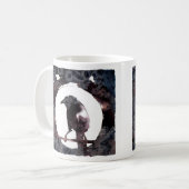 Raven Moon （前面と背面） コーヒーマグカップ (正面左)
