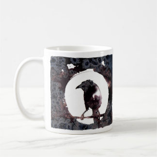 Raven Moon (前面と背面) コーヒーマグカップ