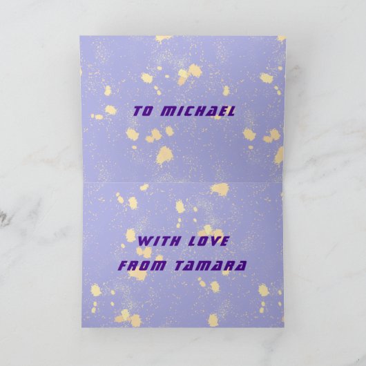 Raven, Moon, Sun, Stars, Anniversary Card カード (内部)