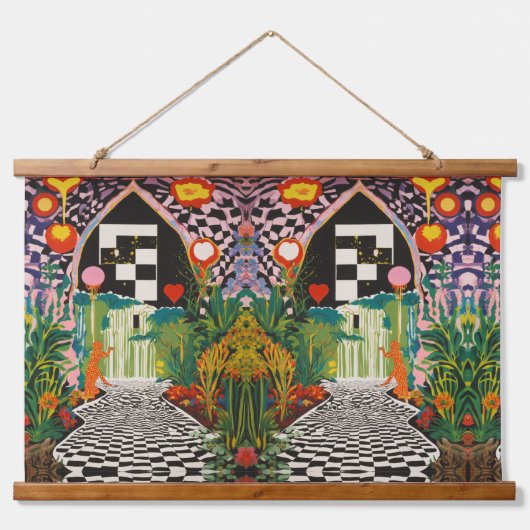 Raven & Moon Tapestry – エドガー・アラン・ポーインスパイアD 吊り下げ型タペストリー (正面)