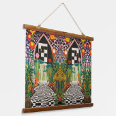 Raven & Moon Tapestry – エドガー・アラン・ポーインスパイアD 吊り下げ型タペストリー (傾斜あり)