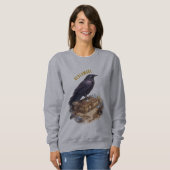 Raven Never More Mystical Crow Unisex スウェットシャツ (正面フル)