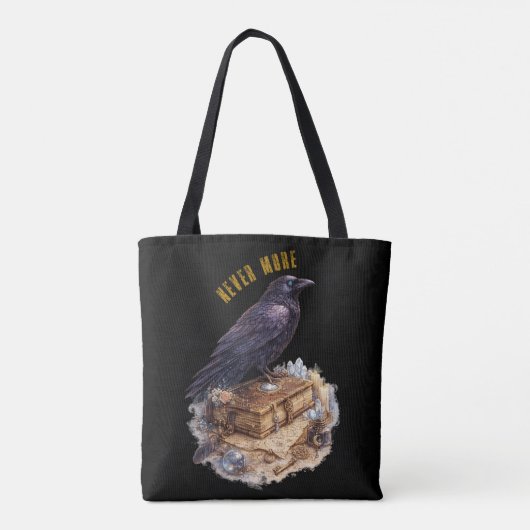 Raven Never More Mystical Crow Unisex トートバッグ (裏面)