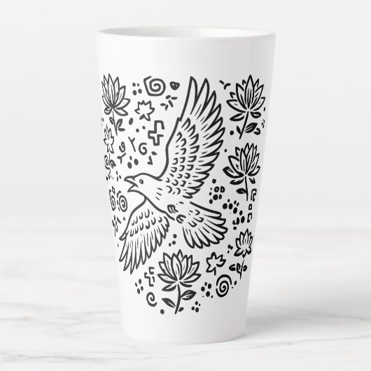 Raven of Transformation カフェラテマグ (正面)