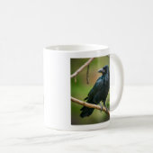 Raven on a Tree Branch コーヒーマグカップ (正面右)