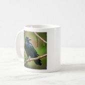 Raven on a Tree Branch コーヒーマグカップ (正面左)